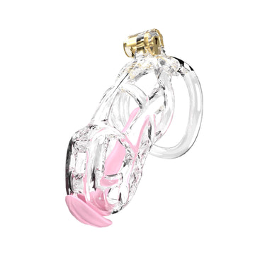 Transparent Cobra Standard Chastity Kit With Urethral